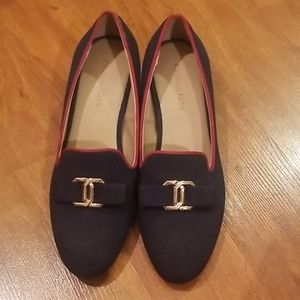 Navy blur Charter club mini heels